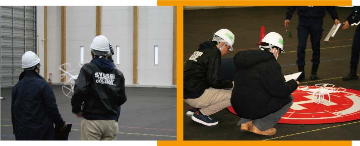 まずは講習前の点検を実施